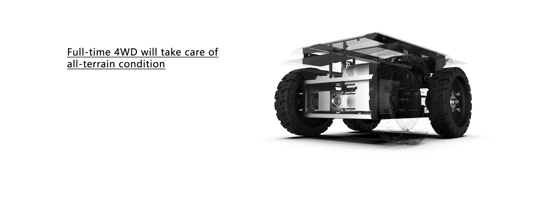 YUHESEN differential steering UGV DGT-01M Differential-Drive Mobile Robot