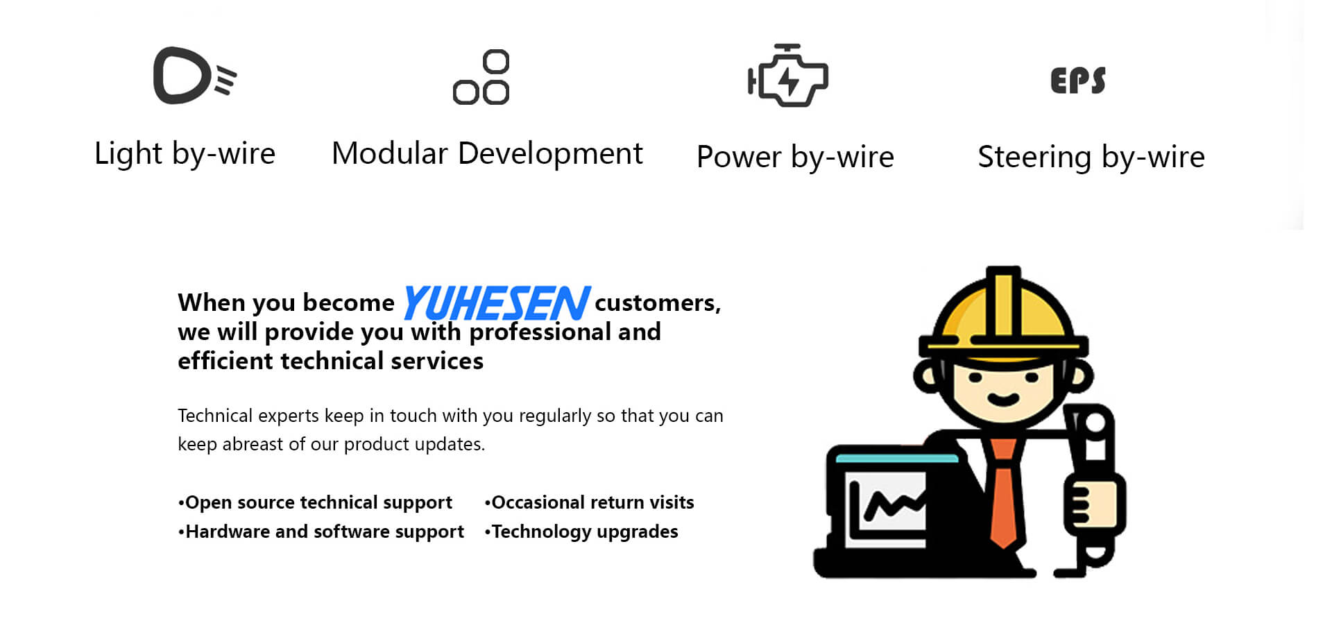 YUHESEN Ackermann steering differential drive UGV MK ROBOT robot platform